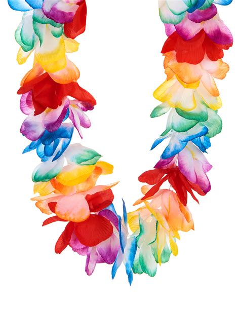 Hawaii Halskette Blumen Kette bunt günstige Faschings Accessoires