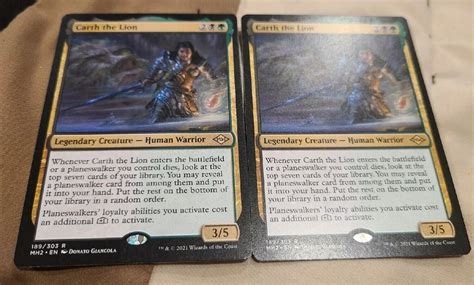 Mtg Mh Carth The Lion Lot Of Mint Modern Horizons Free Shipping Ebay