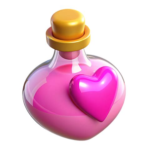 Love Potion Bottle 3d Object 47530568 Png