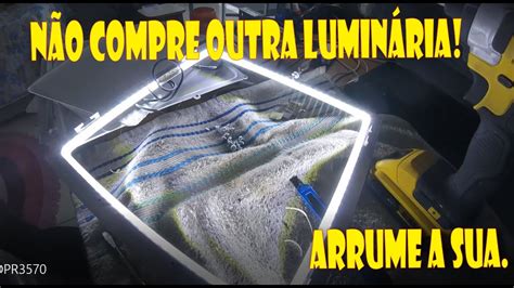 COMO ARRUMAR UMA LUMINÁRIA YouTube