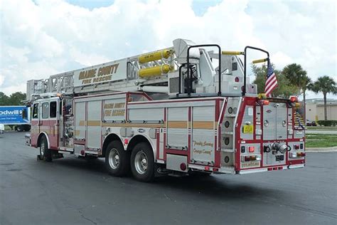 Fire Engines Photos Ladder 51 Orange County Fire Rescue Back