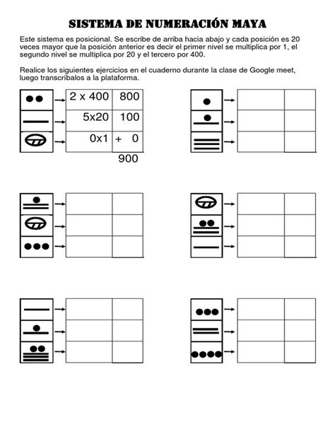 Sistema De Numeraci N Maya Pdf