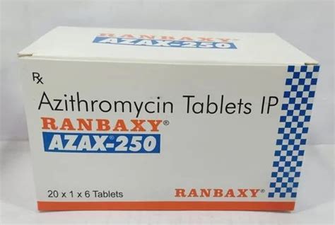 Azithromycin Tablets Azax Strength 250 Mg At Rs 45 Stripe In Nagpur