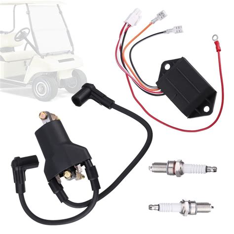 Ignition Coil Spark Plugs Ac Cdi Ignitor For Ezgo Golf Cart Cycle Gas