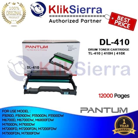 Jual Pantum Dl Drum Cartridge Dl Yield Pages For Toner