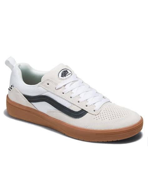 Skateboard Vans Skate Shoes | Vans Zahba - White/Black/Gum - Skate ...