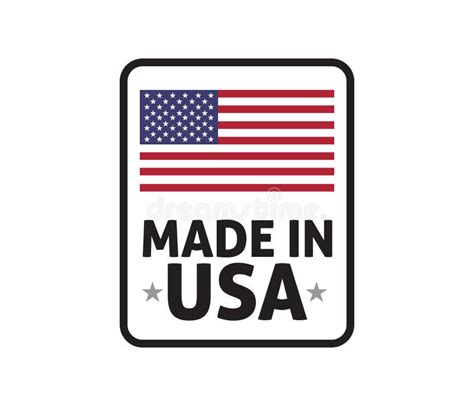 Made in America Logo Design Stock Illustration - Illustration of label ...