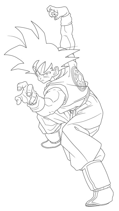 Lineart Goku By El Maky Z On Deviantart