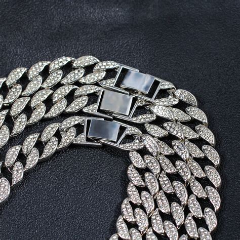 Mm Cuban Link Ketten Halskette Mode Hiphop Schmuck F R Frauen M Nner