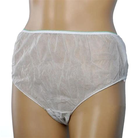 Pp Nonwoven Female Disposable Underwear With Printing For Travel Spa