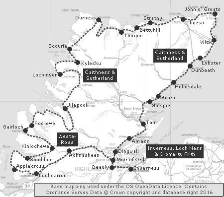 Clickable Map of the North Coast 500 Nc500 Scotland, Scotland Road Trip, Scotland Vacation ...