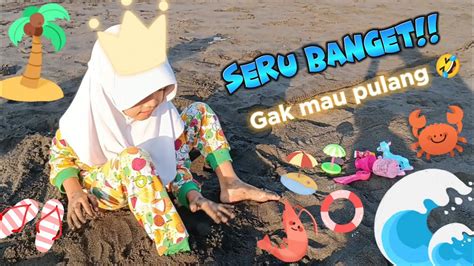 Main Pasir Di Pantai Seru Banget Banyak Ku Temukan Mainan Terkubur Di