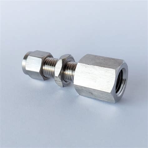 Comfit Tube Fitting Bulkhead Female Connector 3 8 OD X 1 4 NPT 316SS