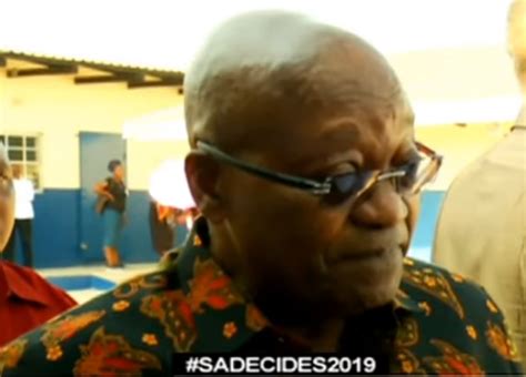 Watch: Former president Zuma speaking after casting his vote - SABC ...