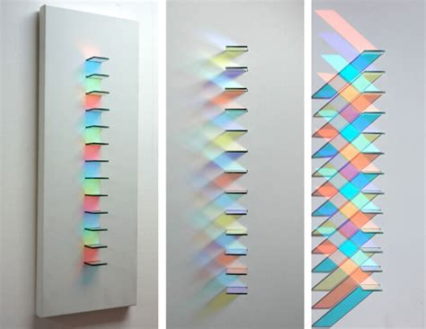 Mesmerizing Glass Installations By Chris Wood Project Light In Rainbow