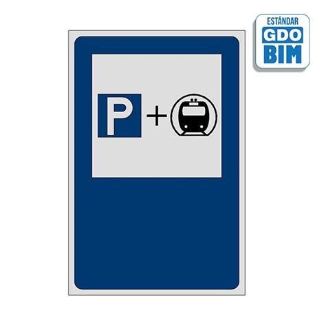 Objetos BIM Señal o señalización en BIM de Estacionamiento para