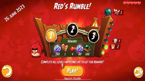 Angry Birds 2 Reds Rumble So Close Just Needed One More Birdred To The Rescue Youtube