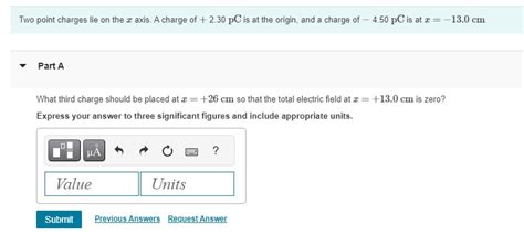 Solved Wo Point Charges Lie On The X Axis A Charge Of Chegg