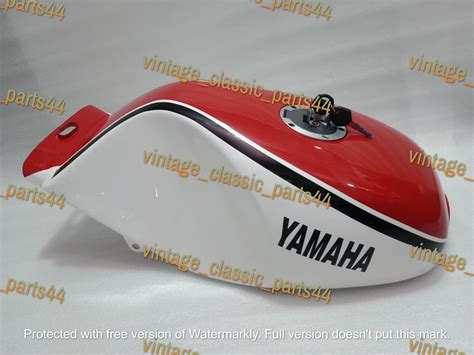 Yamaha Rz K Ypvs Red And White Painted Aluminum Petrol Tank Rd