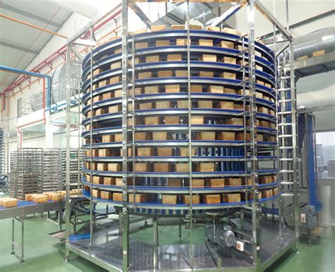 Fully Automatic Spiral Transport Cooling Tower For Bread Baking