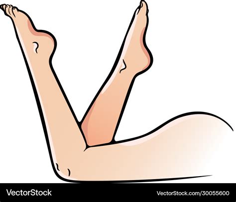 Female Legs Icon Beautiful Model Body Set Vector Image