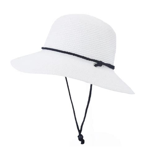 fitup womens wide brim sun hat  wind lanyard upf summer