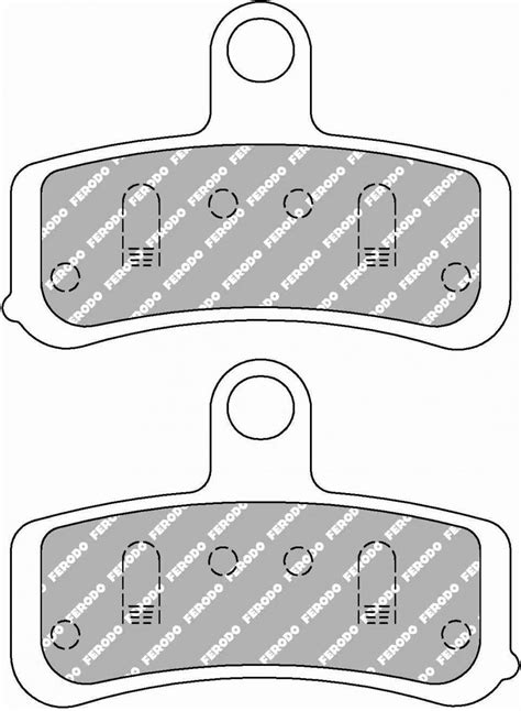 Plaquette De Frein Ferodo Pour Moto Harley Davidson 1690 Flstc Heritage