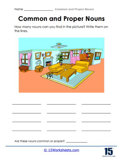 Common And Proper Nouns Worksheets 15 Worksheets Library