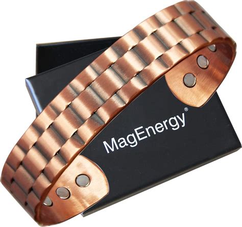 MagEnergy Brazalete De Cobre Pulseras De Cobre Para Hombre De Carpiano