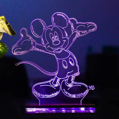 Starlaser 3d Cute Mickey Mouse Night Lamp Lavafury In 2024 Cute