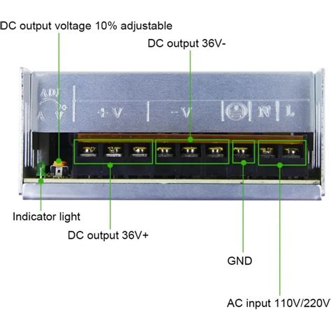 Fuente De Energia Conmutada 36V 10A