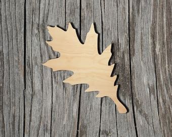 Maple Leaf Laser Cut Out Unfinished Wood Shape Craft Supply Etsy