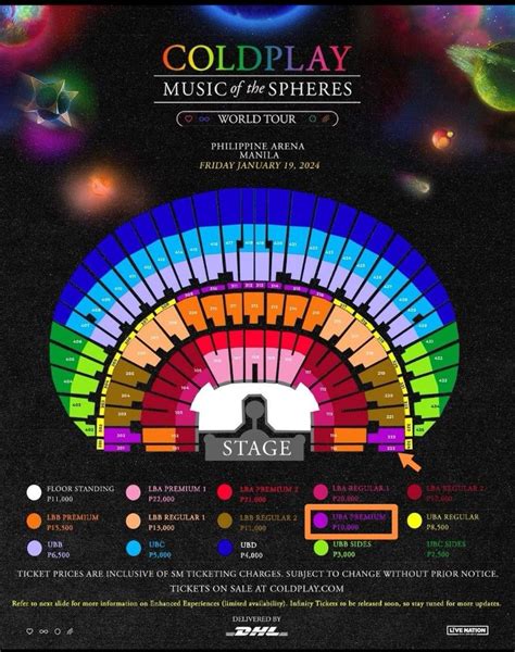 Coldplay Manila Day 1 Tickets, Tickets & Vouchers, Event Tickets on ...