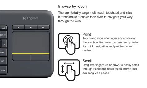 Logitech Keyboard With Touchpad