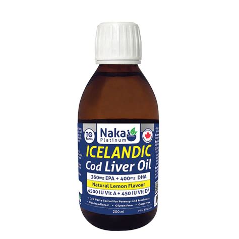 Platinum Icelandic Cod Liver Oil - 200ml – Naka Order