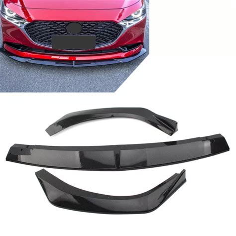 FRONT BUMPER LIP Splitter Spoiler Body Kit For Mazda 3 Axela 2020 2022