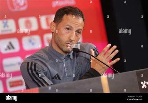 Tubize Belgium Th Sep Belgium S Head Coach Domenico Tedesco