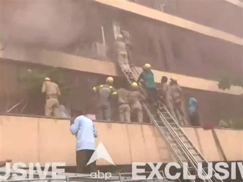 Lucknow Levana Hotel Fire Photos Videos Lucknow Fire Rescue Operation