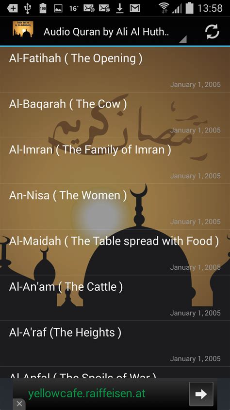 Audio Quran By Ali Al Huthaify Amazon Appstore For Android