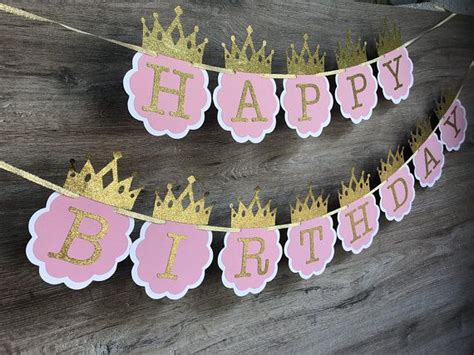 Diy Princess Birthday Banner