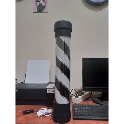 Jual Lampu Hias Barbershop Bisa Mutar Barberpole Shopee Indonesia