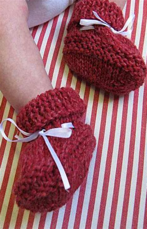 Knit for Baby Booties Free Pattern - Knitting Bee