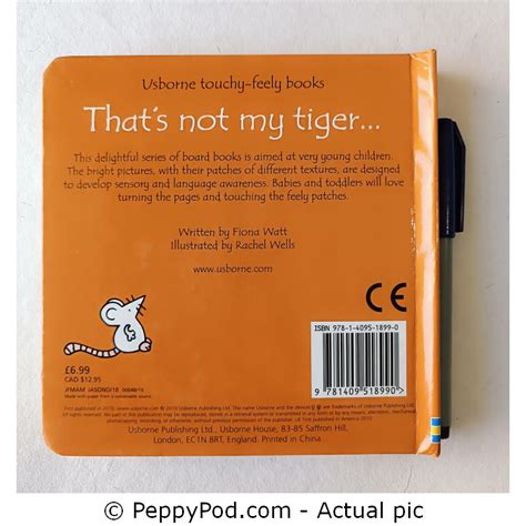 Usborne Touchy Feely Books Thats Not My Tiger