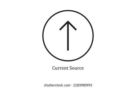 Vector Electronic Circuit Symbol Current Source Stock Vector (Royalty Free) 2183980993 ...