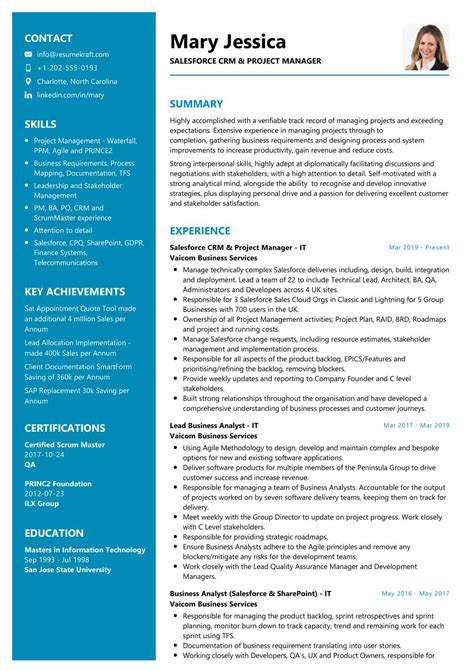 Salesforce Resume Templates