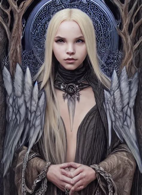 Mystical Gothic Mage Blonde Braided Hair Dove Cameron Stable