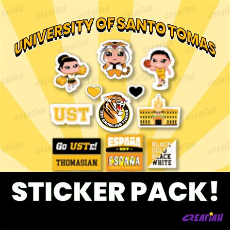 UST Growling Tigers University Of Santo Tomas Vinyl Waterproof Glossy