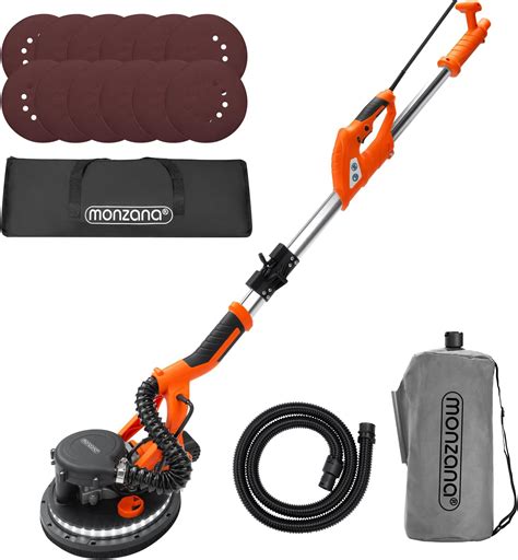 MONZANA Ponceuse Girafe Avec Aspirateur 750W Max 1750 Tr Min 12x