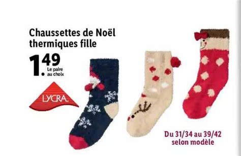 Promo Chaussettes De No L Thermiques Fille Chez Lidl Icatalogue Fr