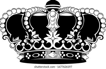 Woodcut Style Crown a Crown Distressed Stock Vector (Royalty Free ...